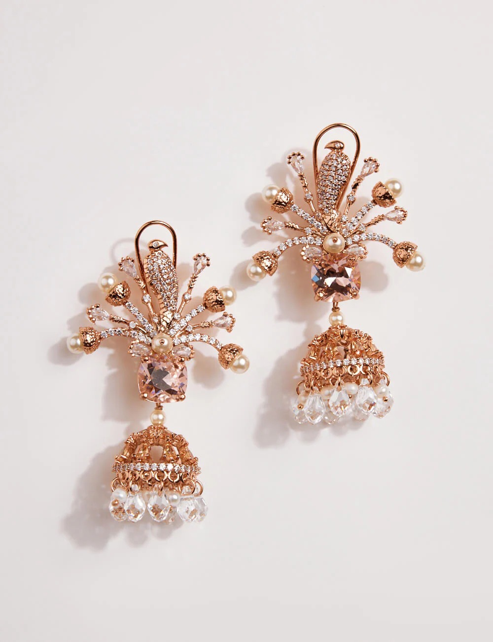 Peacock Jhumka Earrings