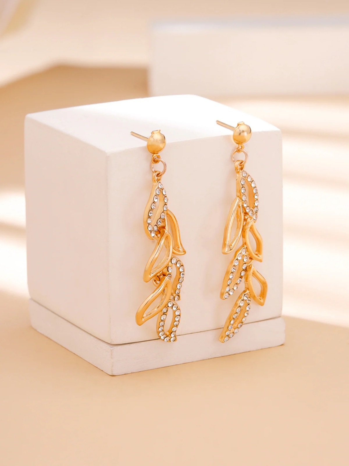 Leaf Cascade Drop Earrings