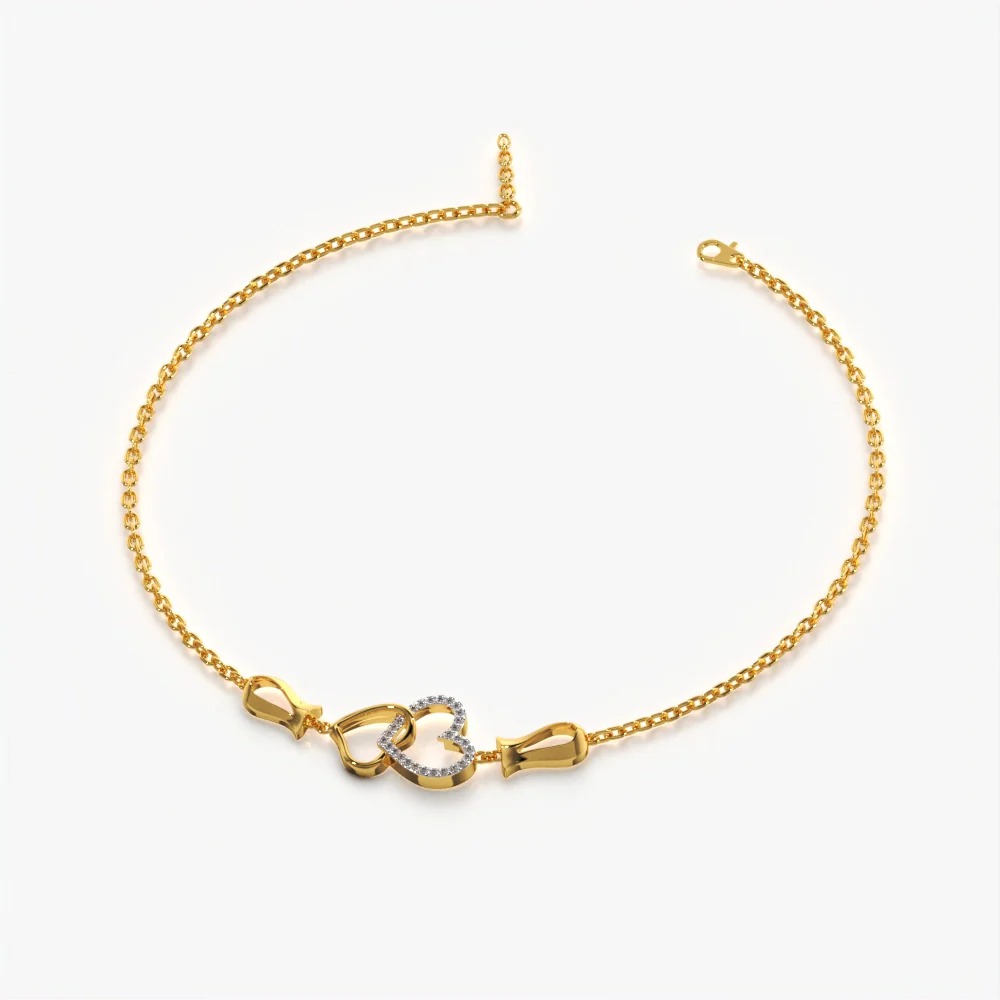 Diamond Heart Bracelet
