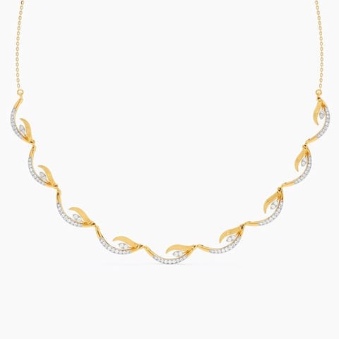 Diamond Paisley Necklace