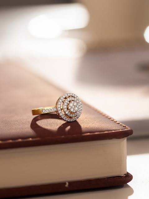 Double Halo Cocktail Ring